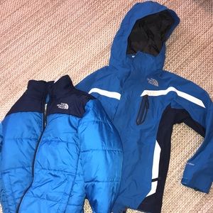 North face boys inner and outer jacket